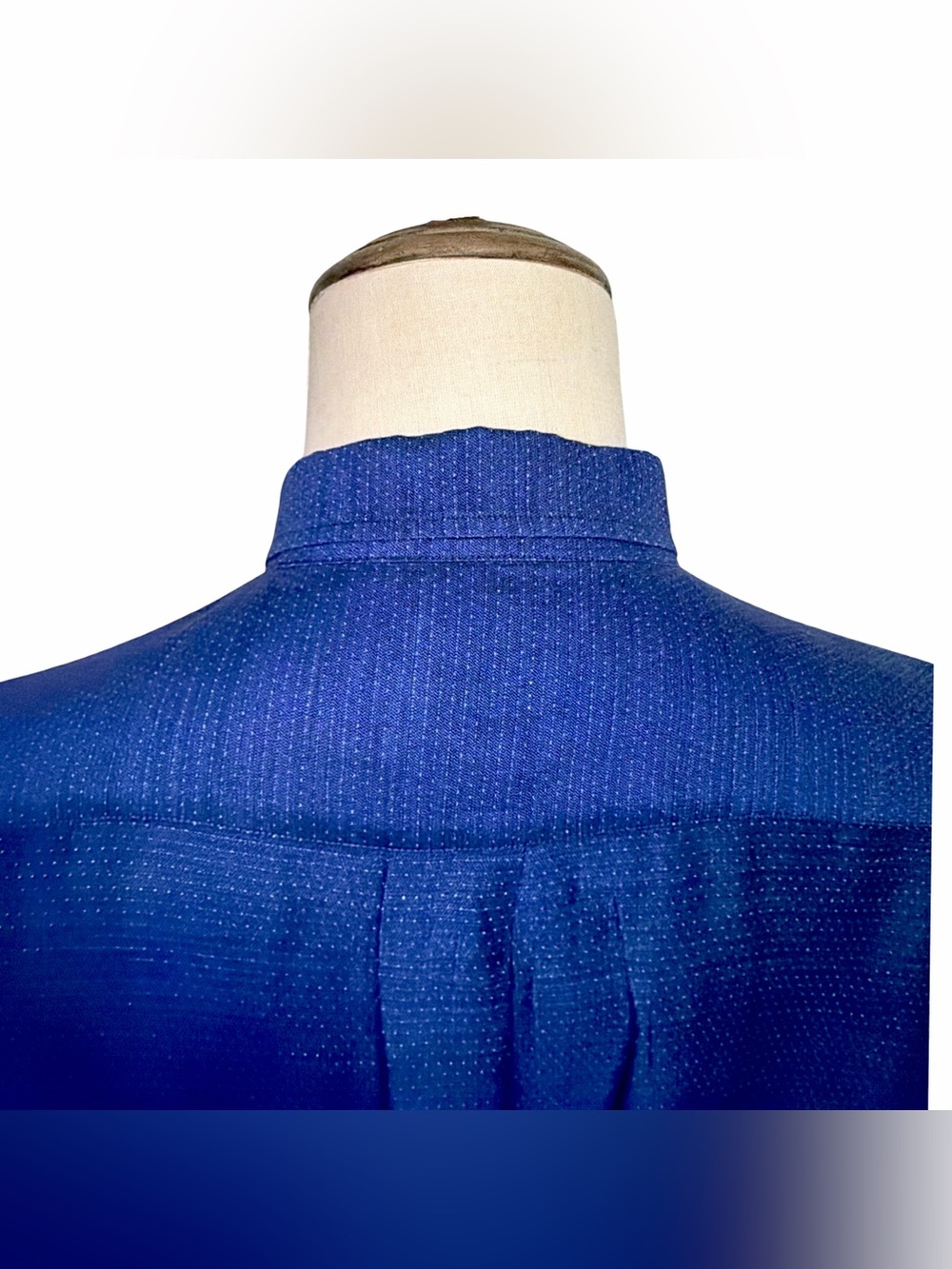 Mirto Madrid 1956 Men’s Blue Linen Cotton Shirt | Made in Spain | XXL - Picture 8 of 12